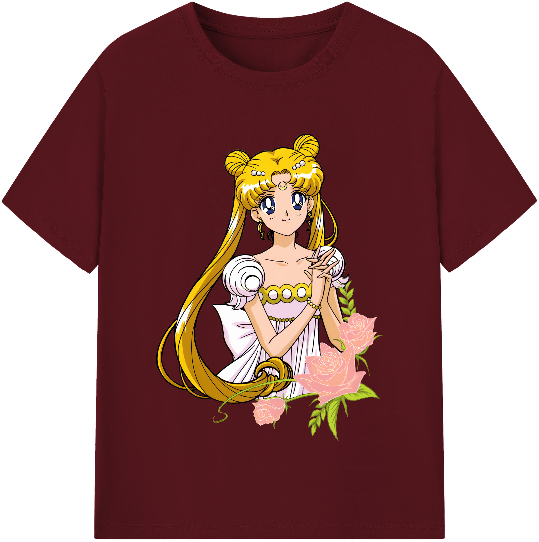 （画像用） 美少女戦士セーラームーン 愛野 美奈子 あいの みなこ Sailor Moon Aino Minako 綿100％半袖Tシャツ（フロントプリント）